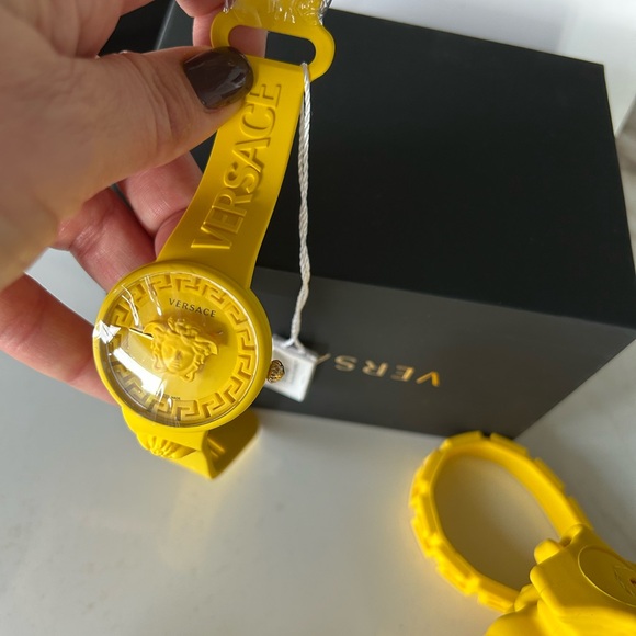 Versace Bright Yellow Medusa Key Holder